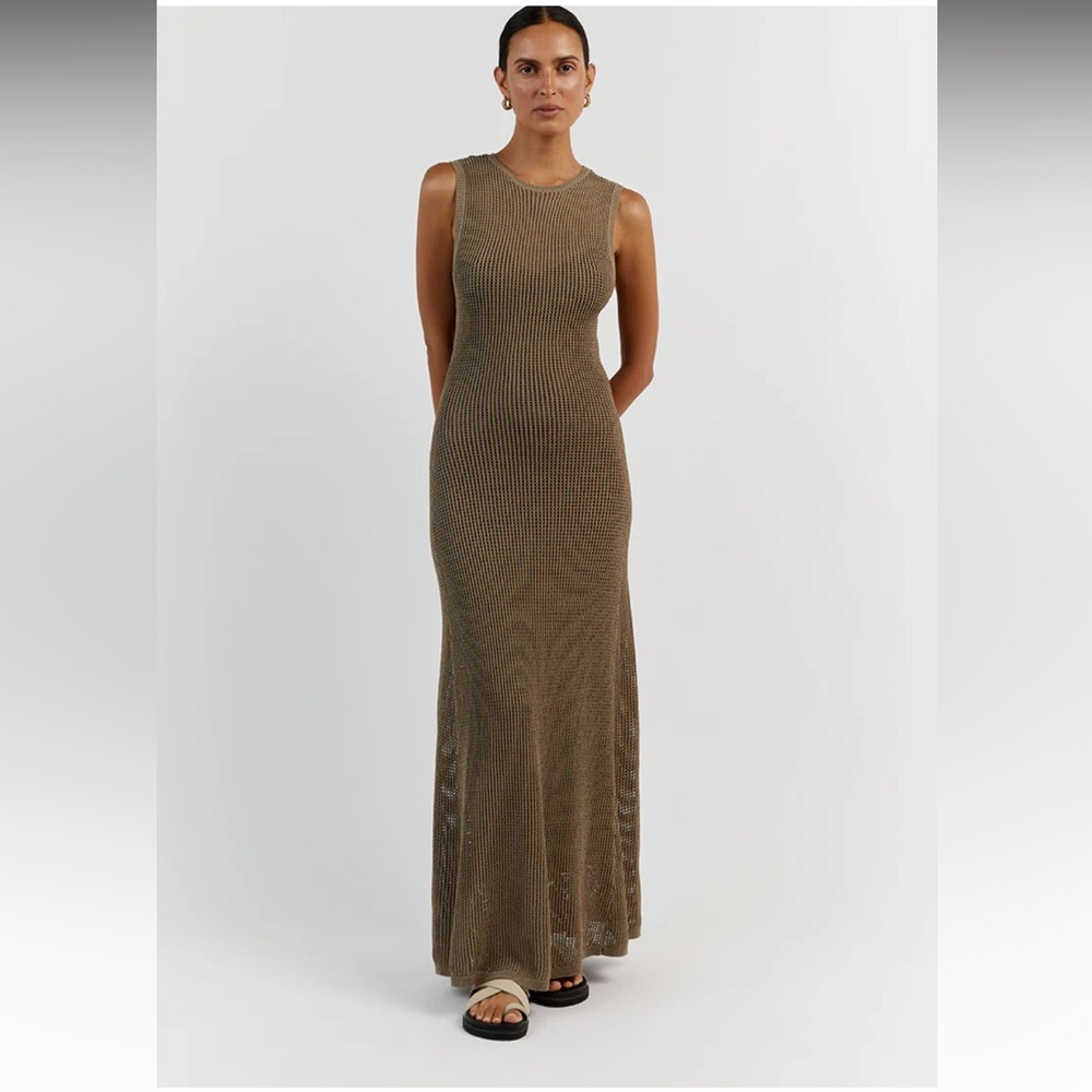 Dissh Ophelia Moss Crochet Maxi Dress
